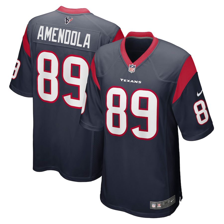 Men Houston Texans 89 Danny Amendola Nike Navy Game NFL Jersey